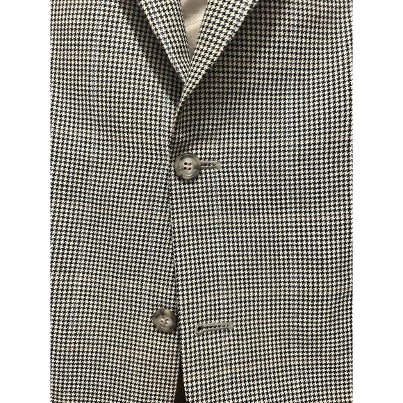 Jos A Bank Executive Collection Sport Coat Wool Silk 42L Herringbone Camel EUC - Picture 3 of 8